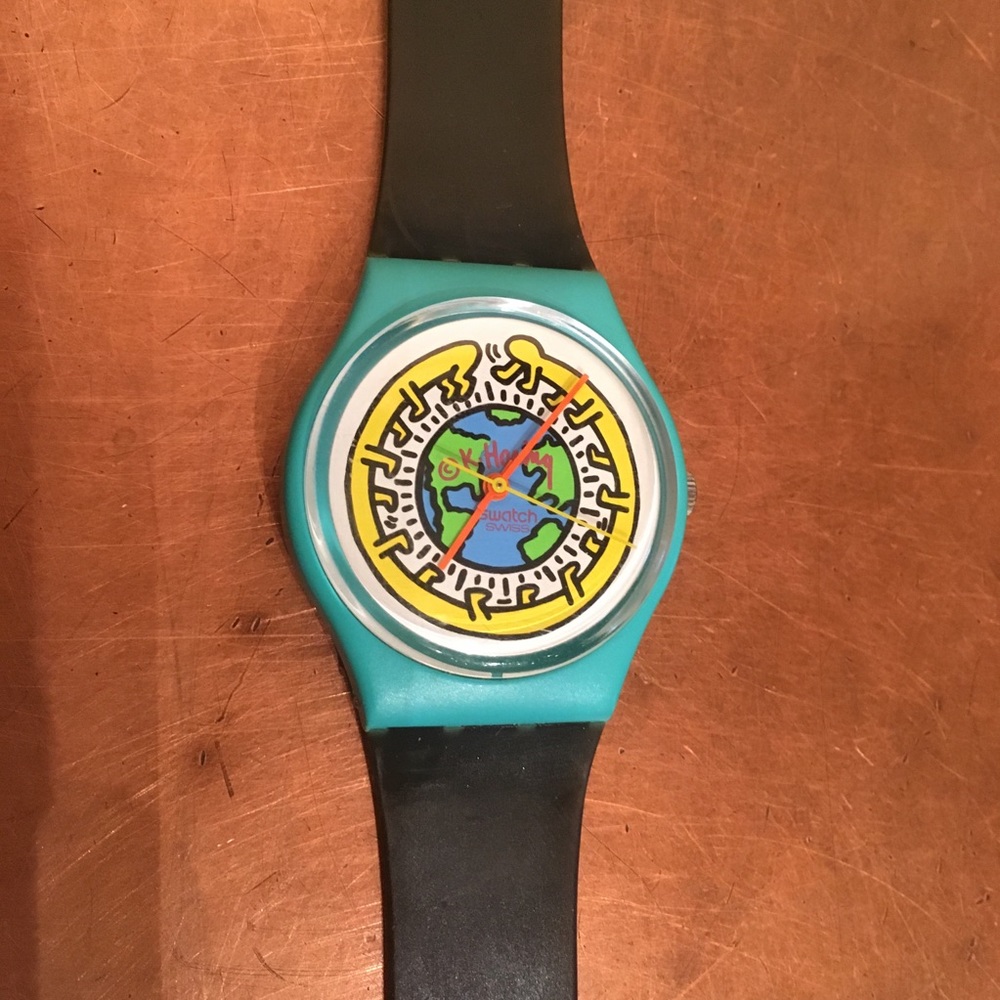 🌲VINTAGE KEITH HARING Milles Pattes Swatch Wat…